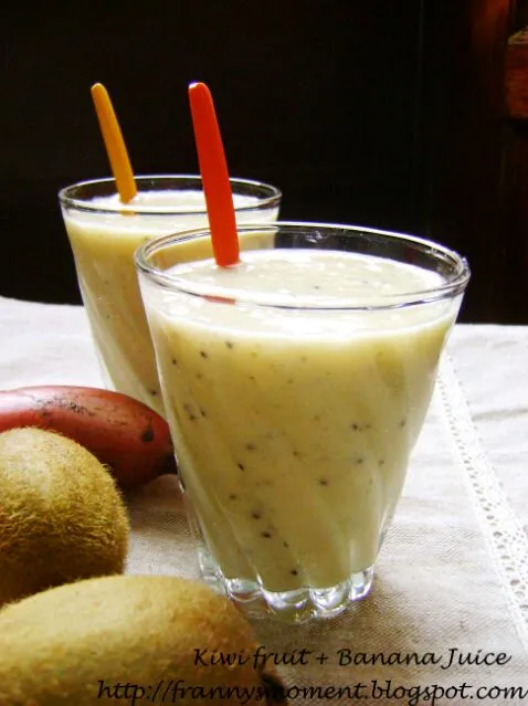 Kiwi fruit & banana milk|Frannyさん