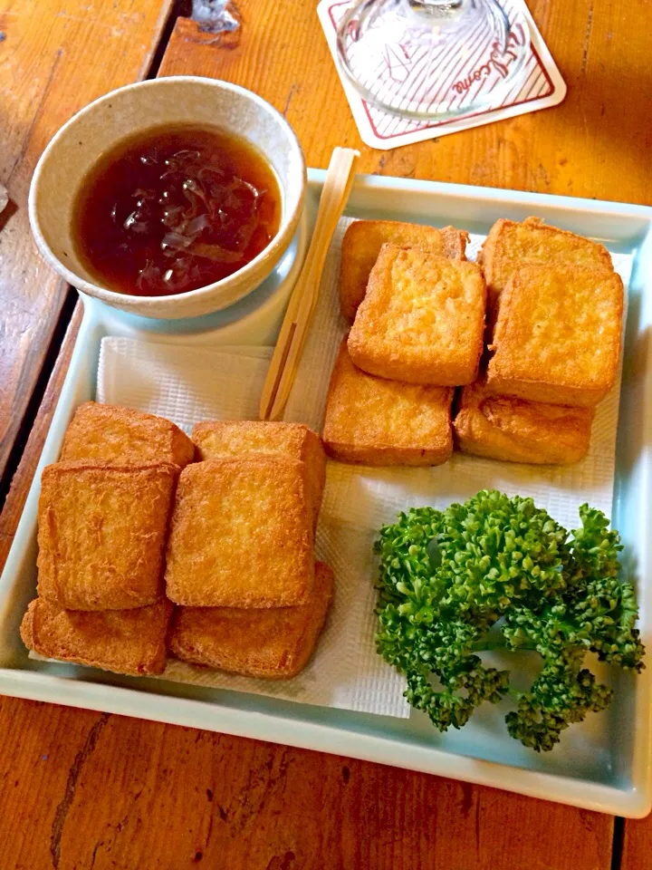 Snapdishの料理写真:炸豆腐 tofu|蘇敬🐦さん