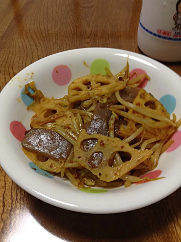 Snapdishの料理写真:野菜炒めカレー風|井本佳那さん