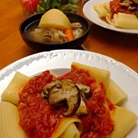 Snapdishの料理写真:ツナとトマトのパスタポトフ|fuguさん