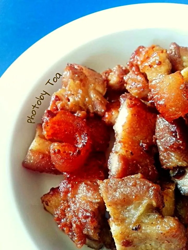 Crispy pork wz fish sauce สามชั้นทอดน้ำปลา|Toa Nakaratさん