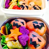 Snapdishの料理写真:ハロウィン手毬寿司弁当|あんこさん