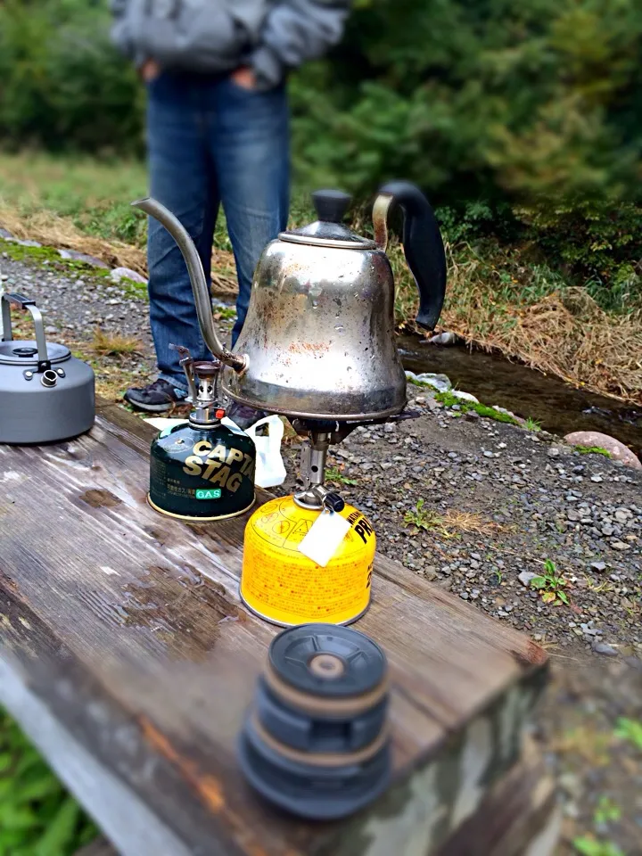 川原で珈琲！！|wildcat山猫さん