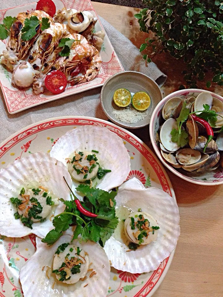 Snapdishの料理写真:Seafood dinner,Vietnamese style|rick chanさん