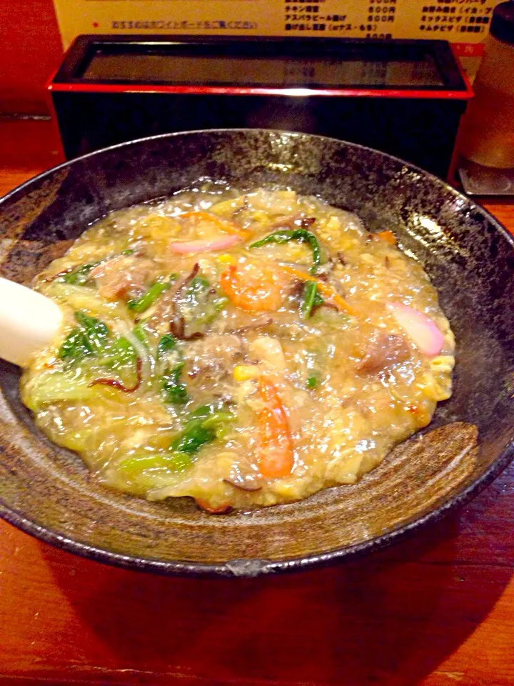 海鮮あんかけ焼きそば|肉大好きさん