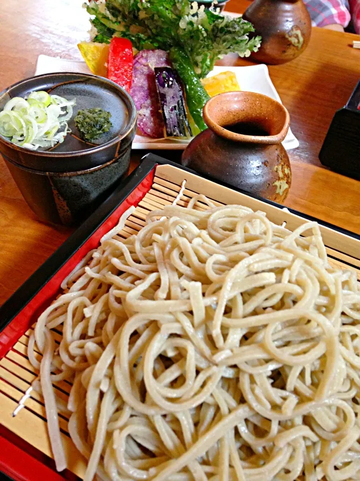 二八蕎麦と野菜天ぷら(^_−)−☆|hazukiさん