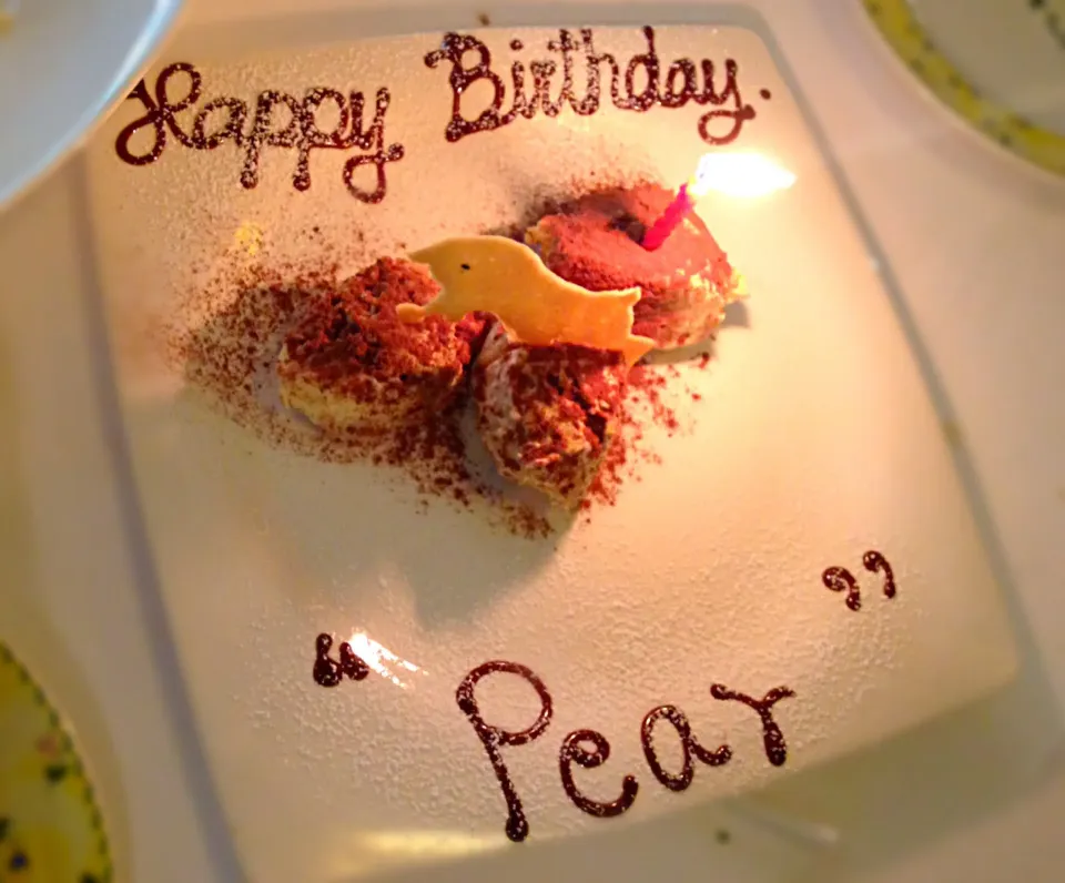 Tiramisu for Pear's birthday|k panさん