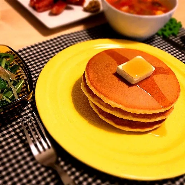 ホットケーキでブランチ＊|けいこさん