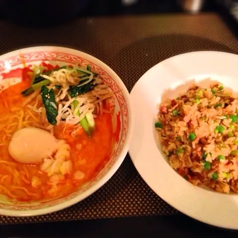 チャーシュー炒飯、担々麺|ayumiさん