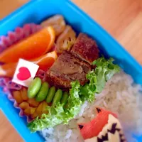 Snapdishの料理写真:キョウリュウジャー弁当☆|cocoromamaさん