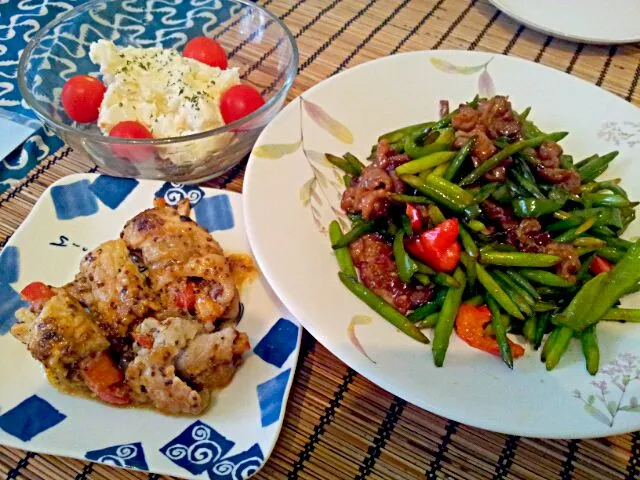 ニンニクの芽と牛肉炒め～＼(^_^)／|具志堅由美子さん