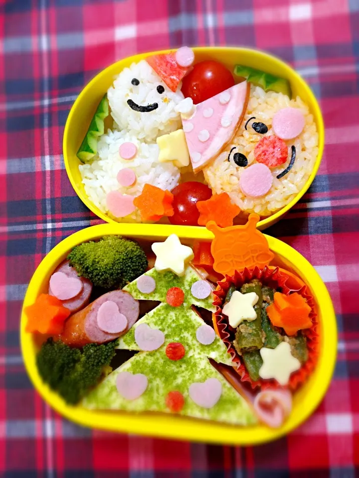 サンタアンパンマン弁当|スノーさん