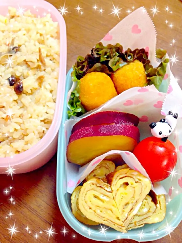 ケイさんの料理 薩摩芋のレモン煮のお弁当⭐️|みきさん