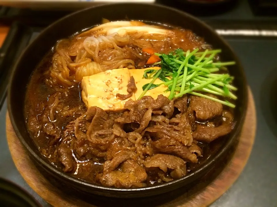 My lunch " Japanese Sukiyaki "|sakusakuさん