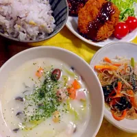 豆乳と豆と野菜のシチュー