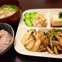 Snapdishの料理写真:昨日の残り物で夜ご飯|あーやさん