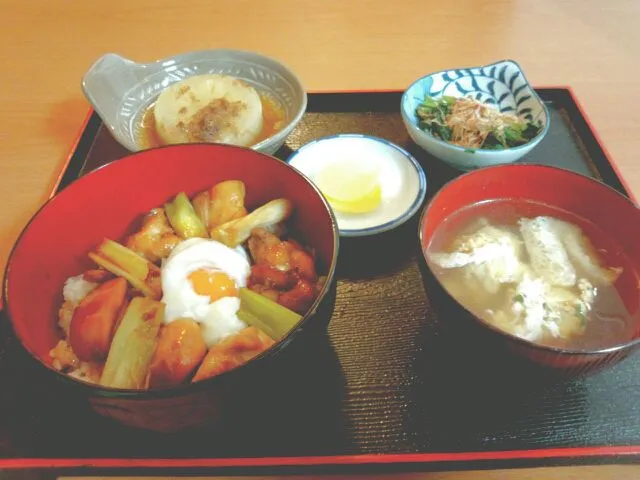 手作り焼き鳥丼とつくね汁定食|Ryouri　Sukiさん