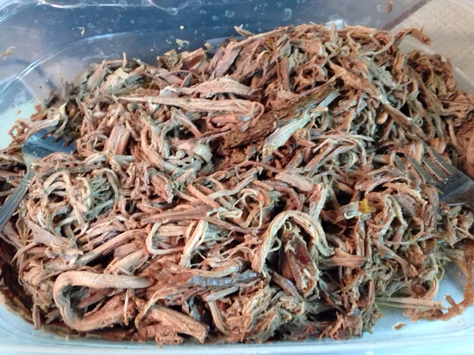 Shredded beef from the roast in the ninja|Meghan Ross-Medinaさん