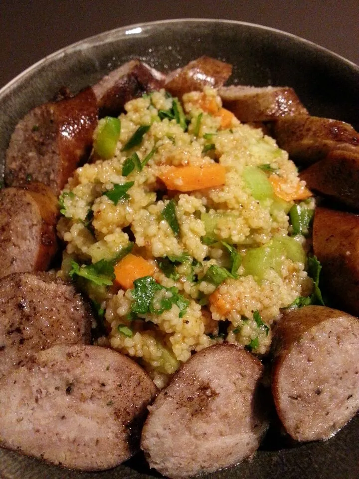 Tabouleh with homemade sausage|Frank&Jolanda - Eteninbeeldさん