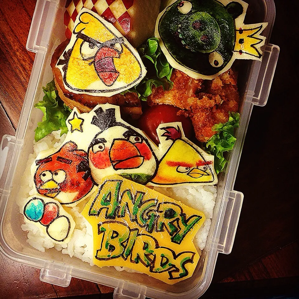 Angry Birds Lunch Box 🐤 アングリーバード弁当♥️|Yuka Nakataさん