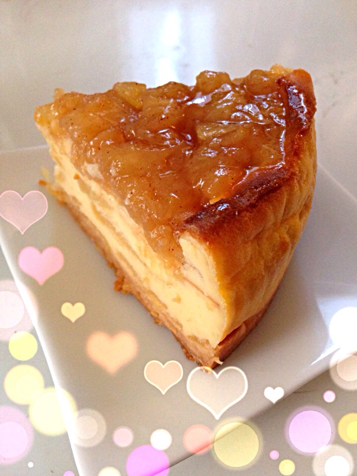 アップルパイのようなチーズケーキ☻
