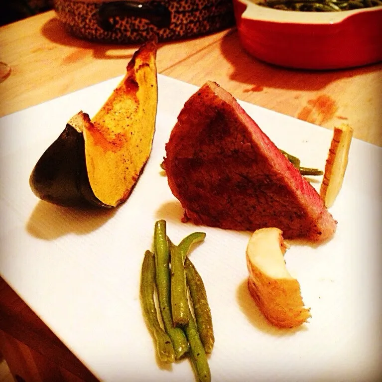 Snapdishの料理写真:Squash/Haricot/Steak/Parsnips|Edgar Rodriguezさん