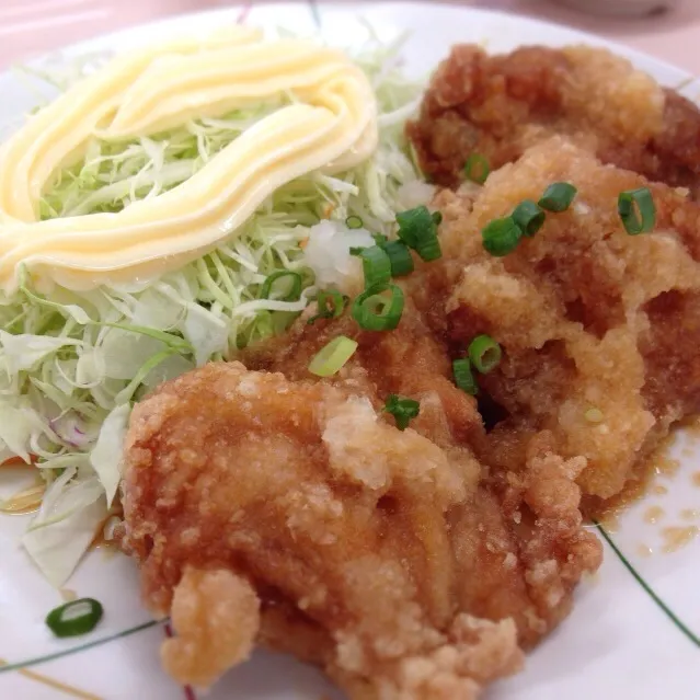 唐揚げおろしポン酢 at 社員食堂|さるさん