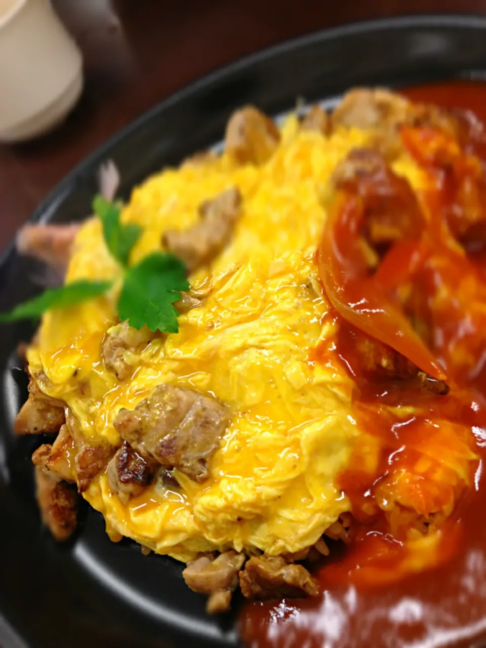 Tomato Omu rice with chicken@ Osaka Kaiyukan|coxiella24さん