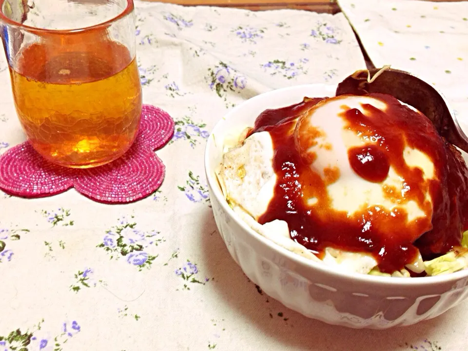 ロコモコ丼|やちこさん