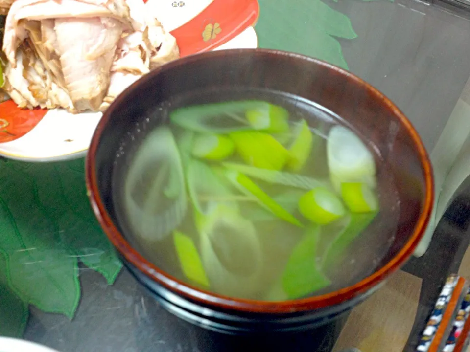 鶏の茹で汁と生姜のスープ|みやさん