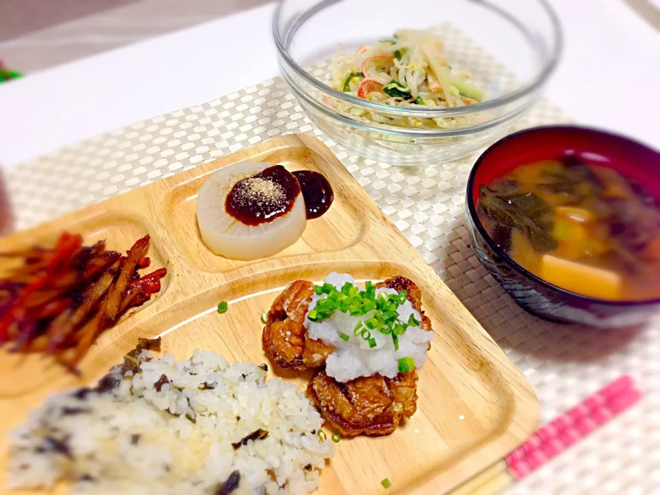 お麩のおろし唐揚げ定食|maipuさん