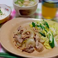 ● しょうが焼き
● レタスとオクラのサラダ
● 湯豆腐
● 肉団子と大根のお味噌汁|masamiさん