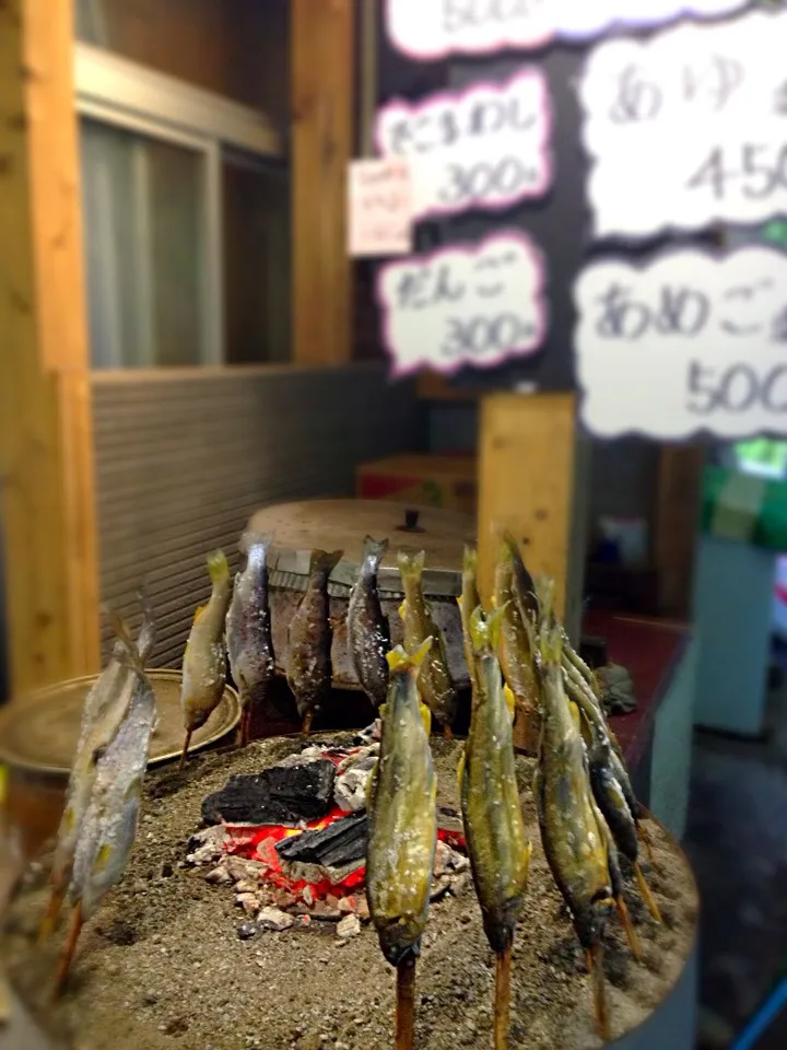 Snapdishの料理写真:あめご🐟の塩焼き|チョス ♪さん