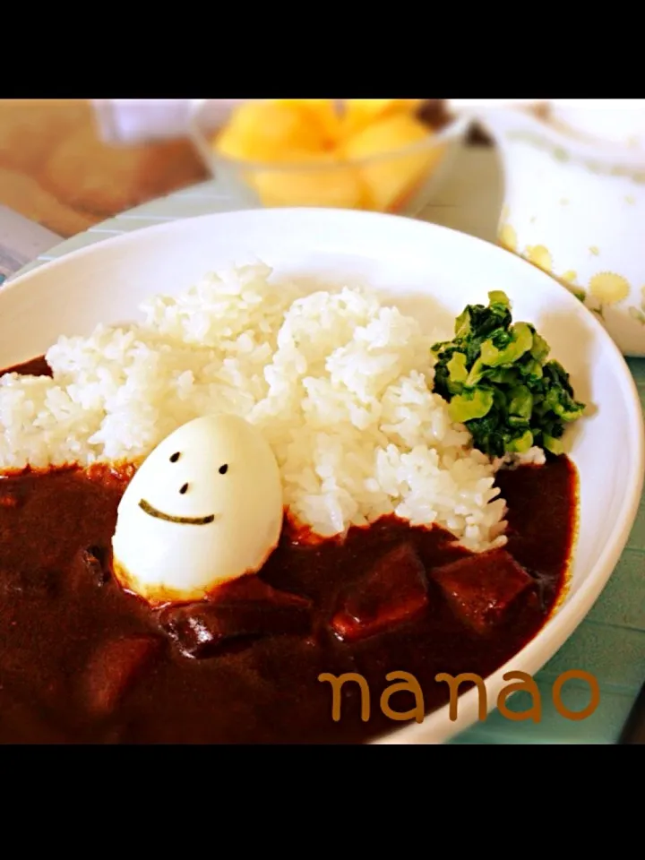 保存してたカレーにちょこっとオマケ💕|ナナオさん