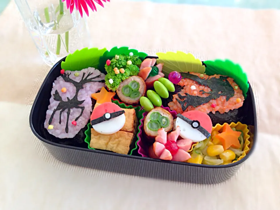 次男・お誕生日会・ポケモンxy弁当|カオサンさん