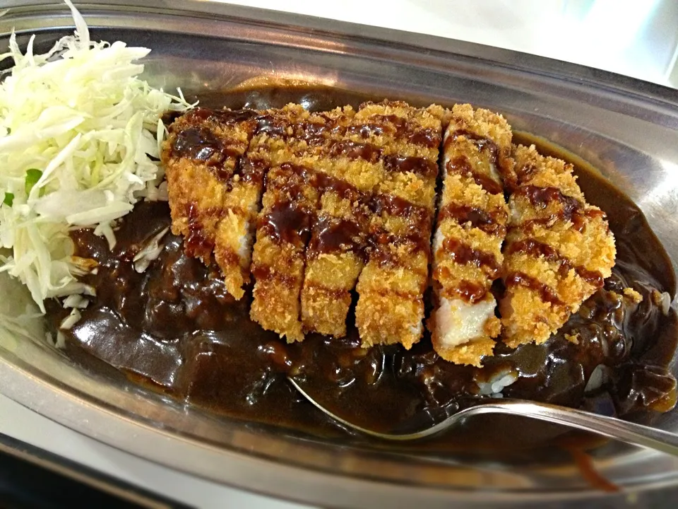 Snapdishの料理写真:ロースカツカレー|natsu.さん