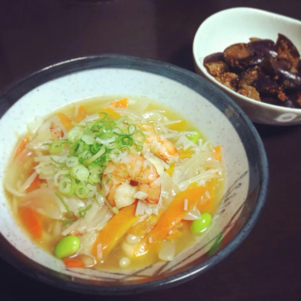 海老のあんかけうどん|じゅんぴさん