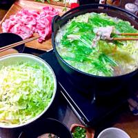 mizkan 千切りキャベツの豚シャキ鍋〜あのCMの！作ってみました〜