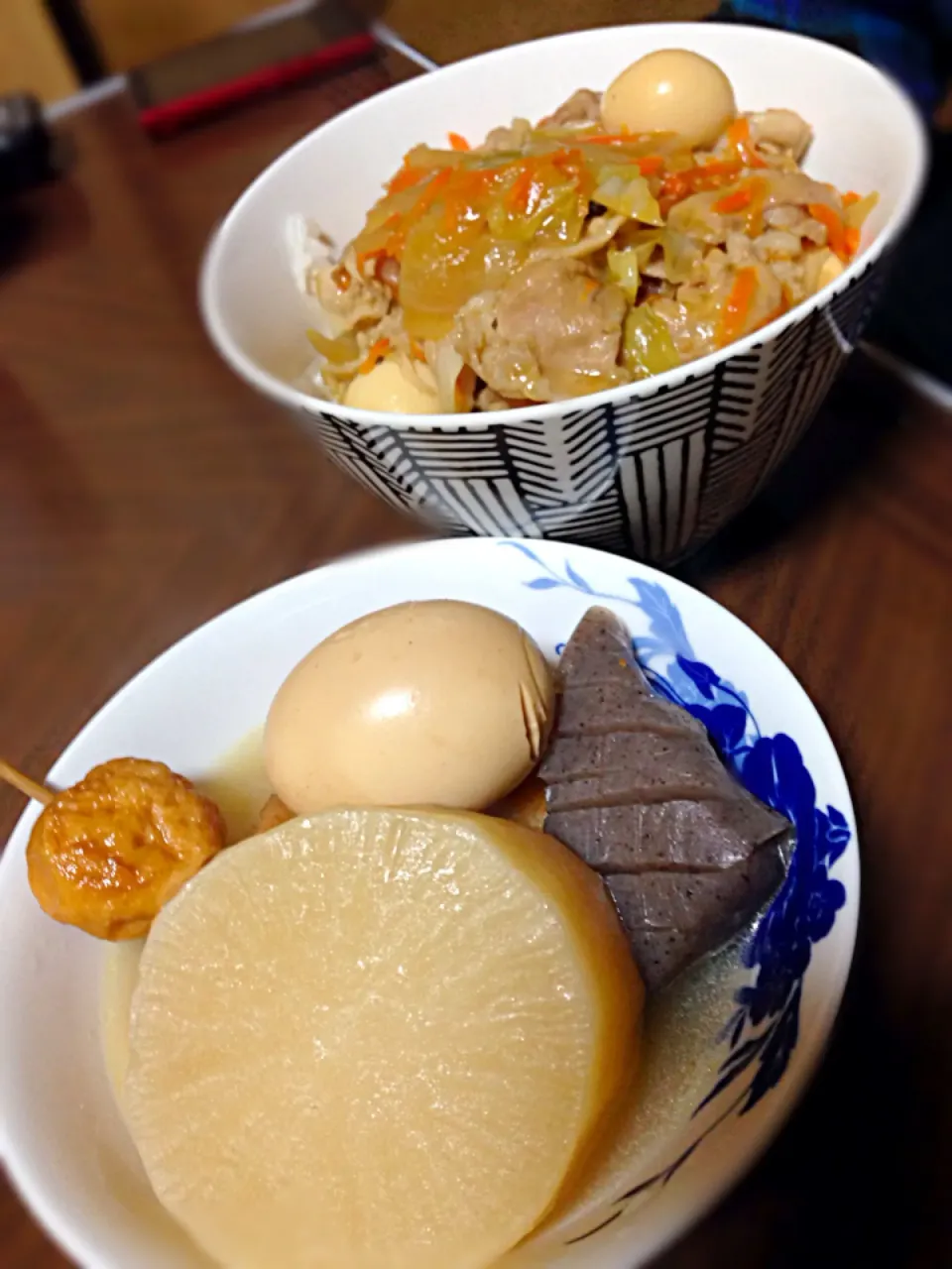 今日の晩御飯✨おでんと中華丼|つついなつさん