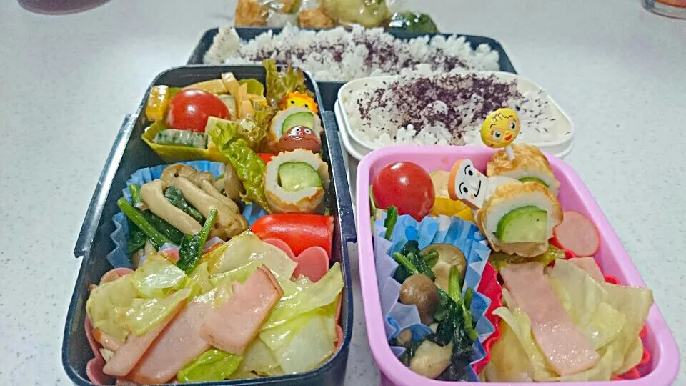 次女と四男のお弁当|ぷーさんママさん