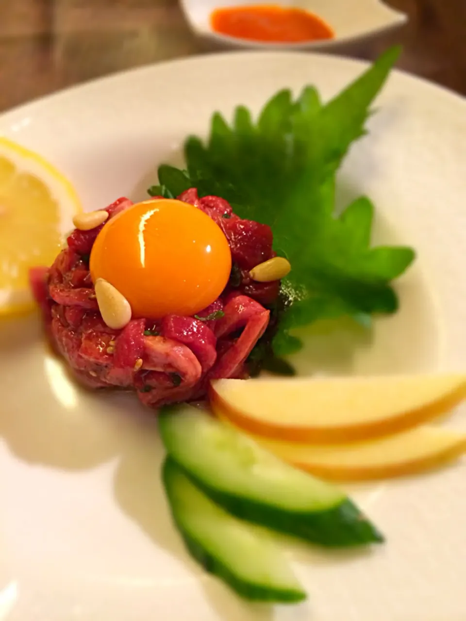 Black wagyu beef tartare|Mak Toniさん