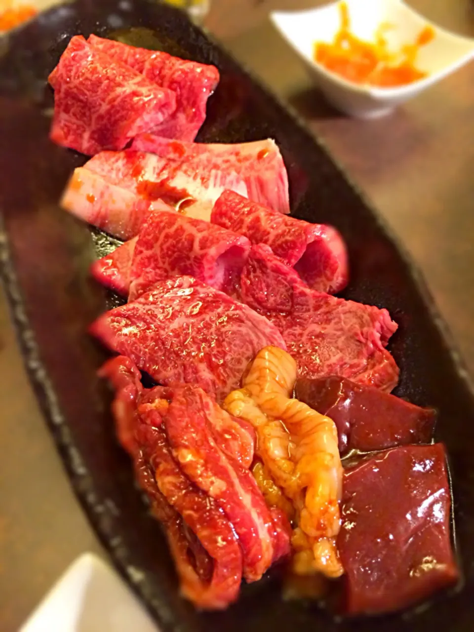 Snapdishの料理写真:Tasting part of black wagyu beef|Mak Toniさん