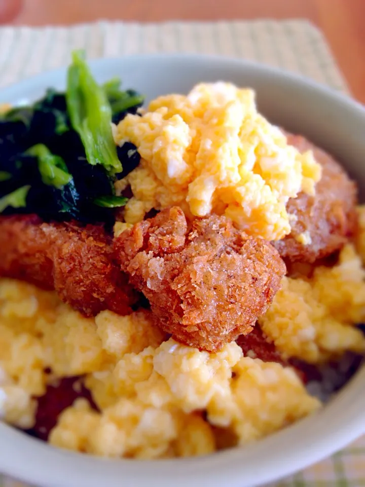 チキンカツ親子丼(^ ^)|ひろみち138さん