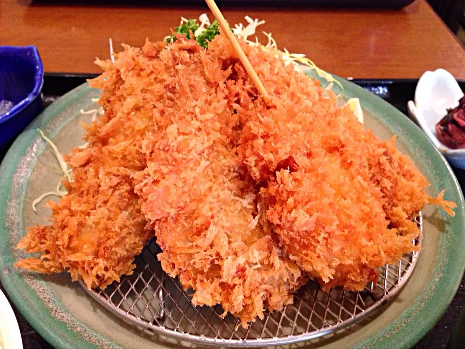 生帆立フライとアジフライ定食|ハギーさん