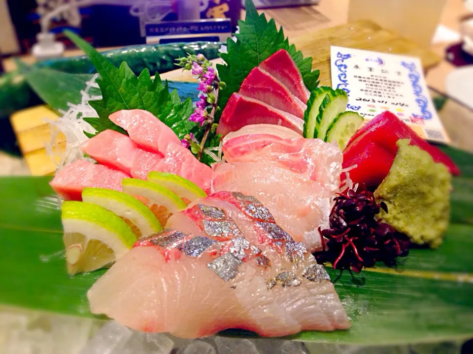 Sashimi platter at 近畿大學水產研究所|Mak Toniさん