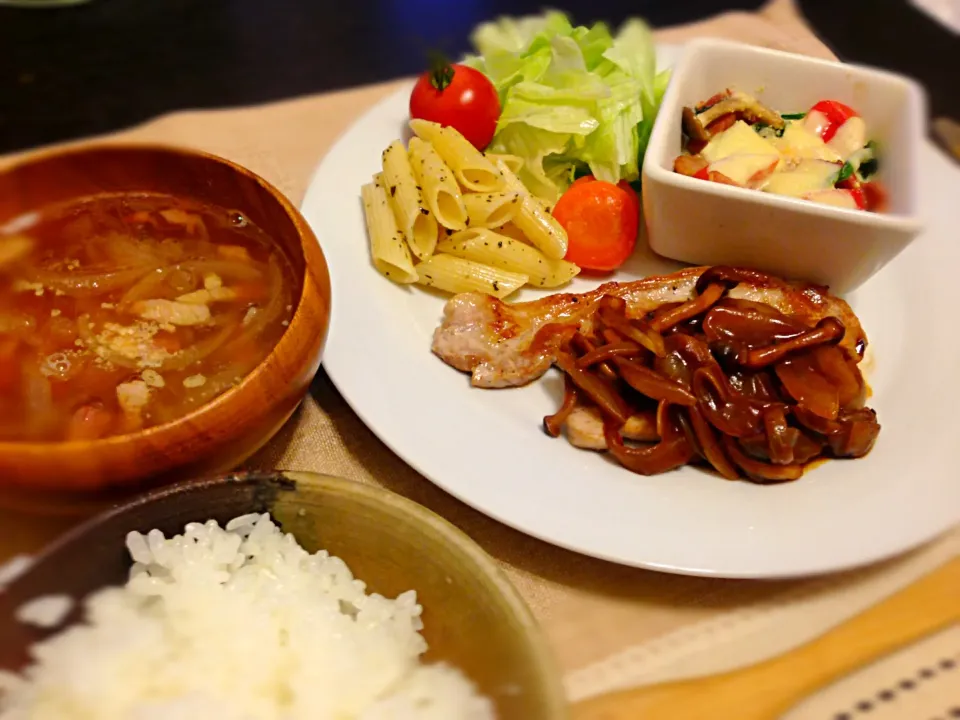 ポークステーキ定食♡|よさく♡さん