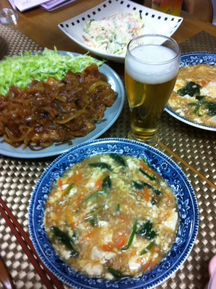 ジューシトンテキ  豆腐とひき肉の韓国風スープ|笑美子さん