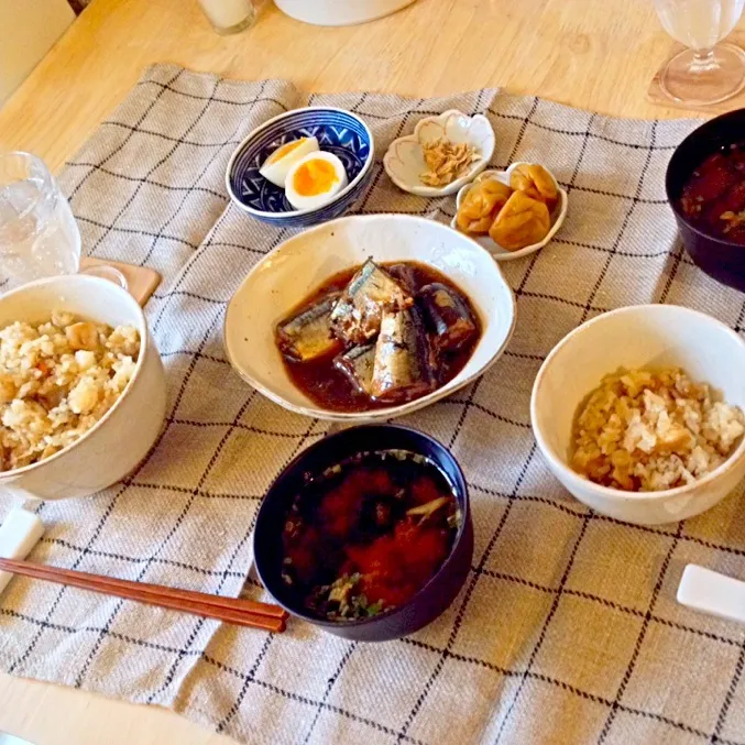 ある日の朝ごはん〜魚煮付け炊き込み|ももさん