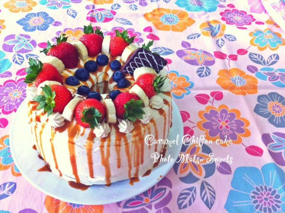 Caramel chiffon cake|Matsu sweetsさん