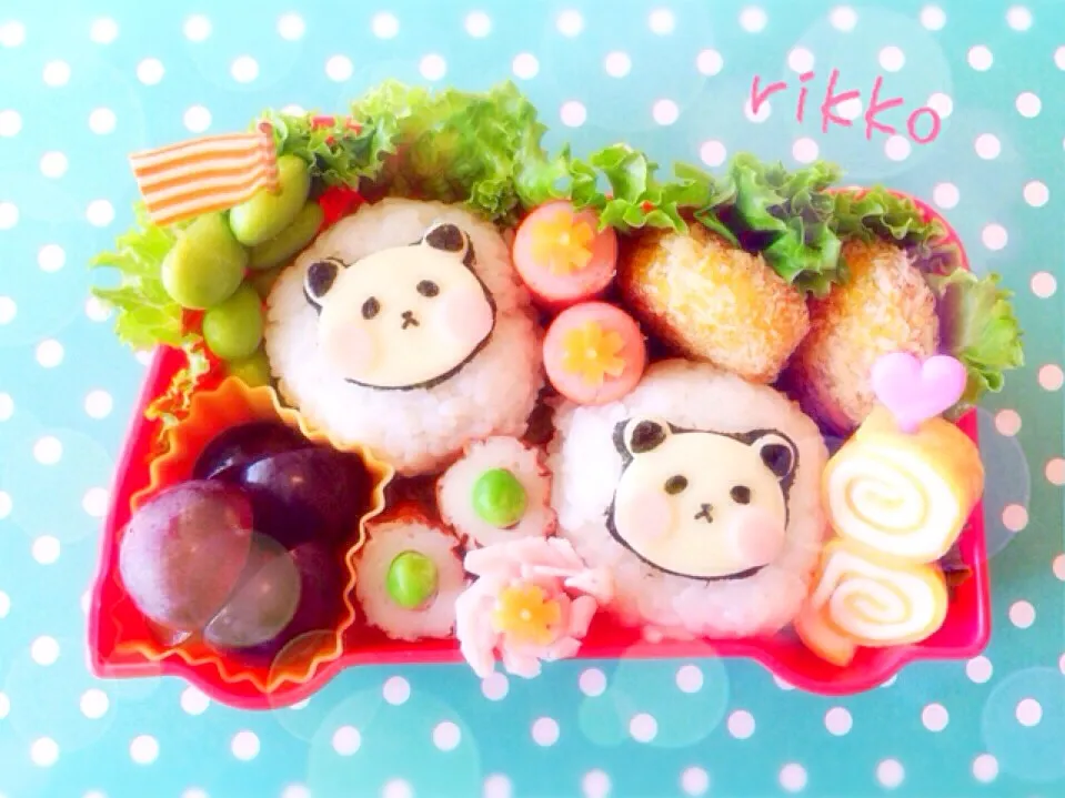 💛チビパンダ🐼お弁当💛|rikkoさん